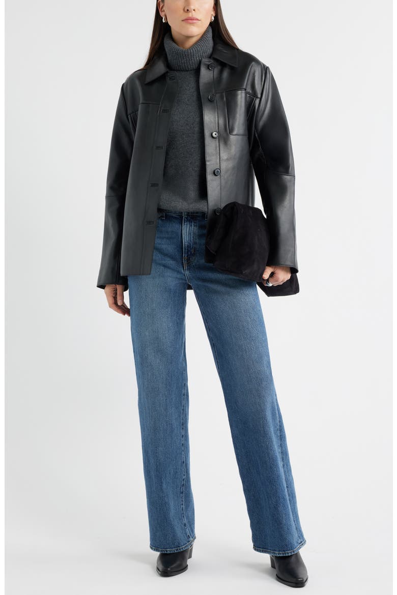Wool & Cashmere Turtleneck Sweater, Alternate, color, GREY ONYX HEATHER