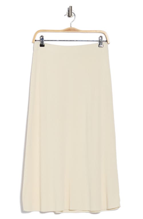 Vince Rib Midi Skirt In White