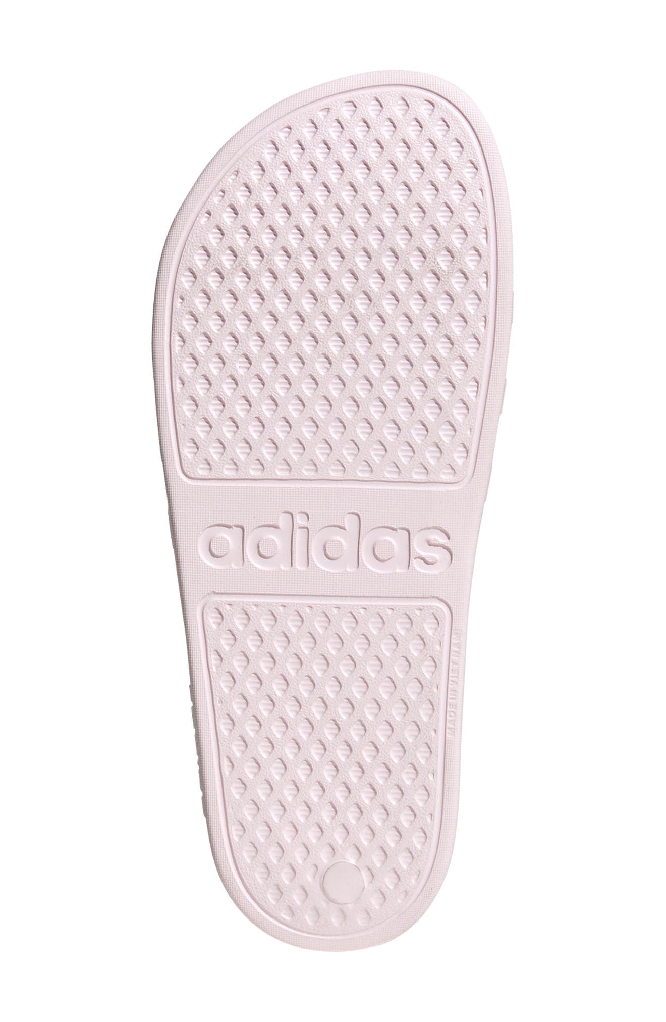 adidas Adilette Aqua Slide Sandal, Alternate, color, Almost Pink/White