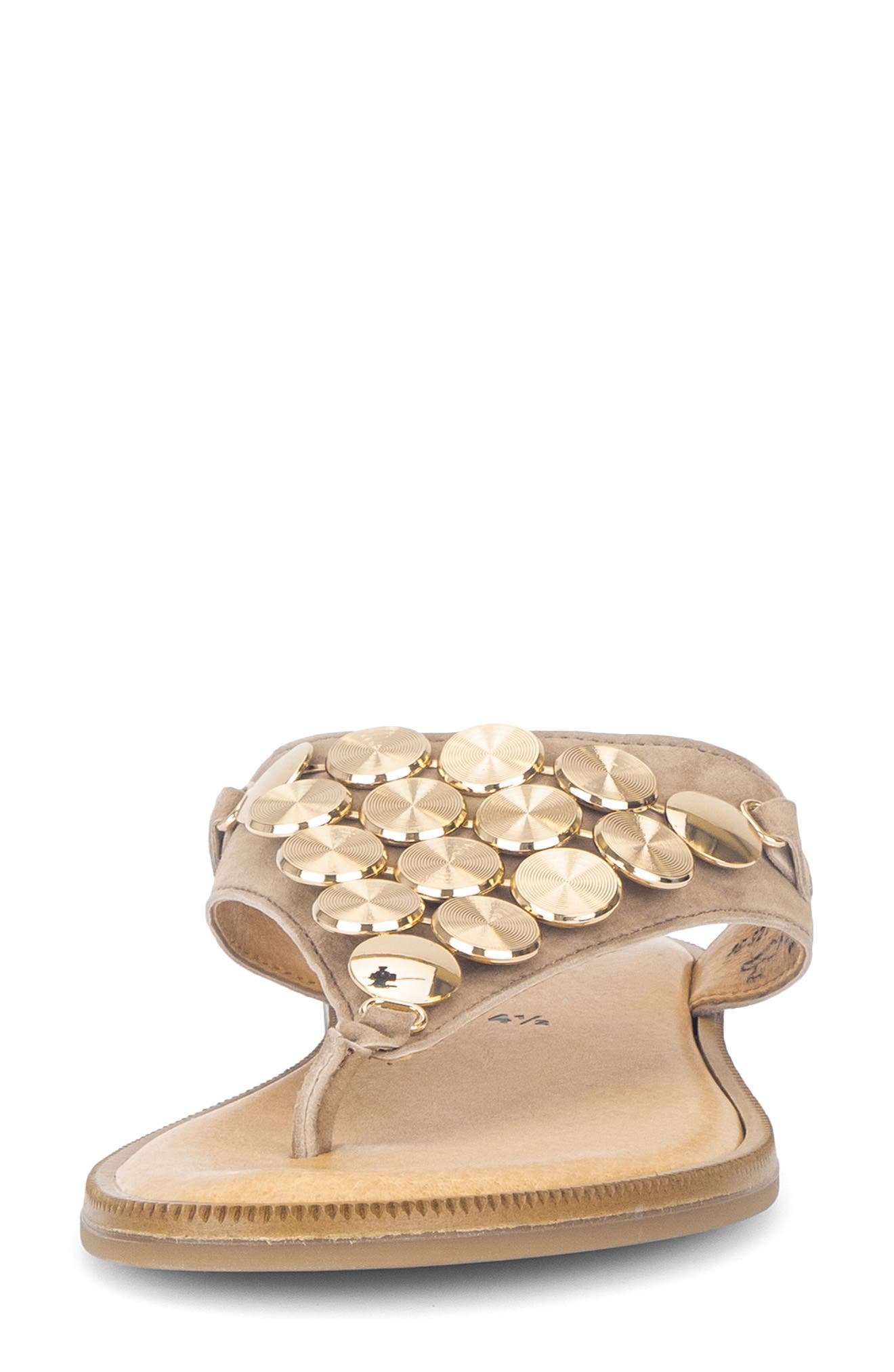 Gabor Studded Sandal, Alternate, color, Sand