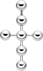 DIESEL® Ball Chain Single Cross Drop Earring