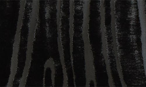 Balmain Zebra-print Velvet Mini Dress In Black