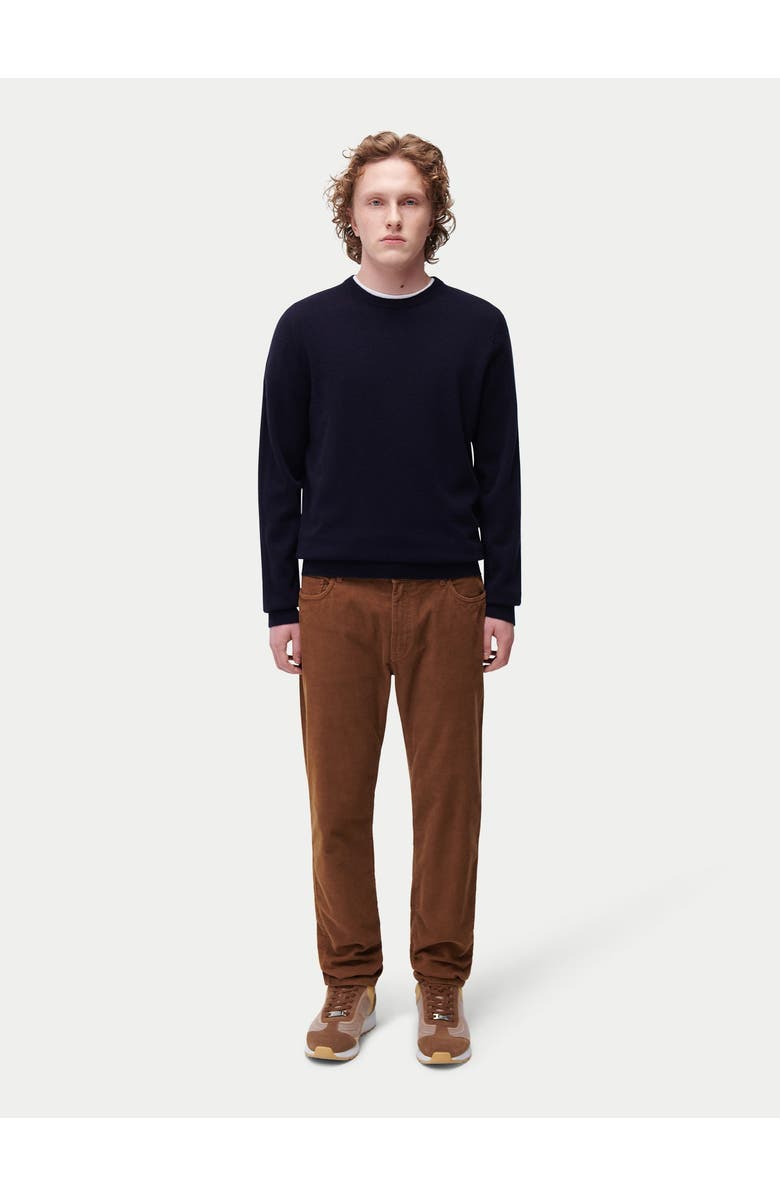 GOBI Mongolian Cashmere Essential Crewneck Cashmere Sweater, Alternate, color, Peacoat