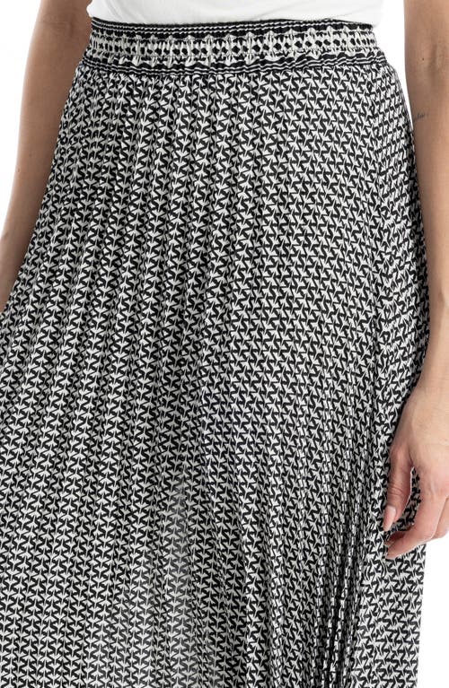 Max Studio Pleated Maxi Skirt In Gray