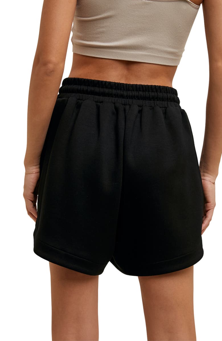 WISHLIST Scuba Knit Shorts, Alternate, color, Onyx