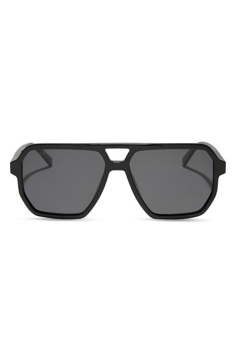 Cameron 57mm Polarized Navigator Sunglasses