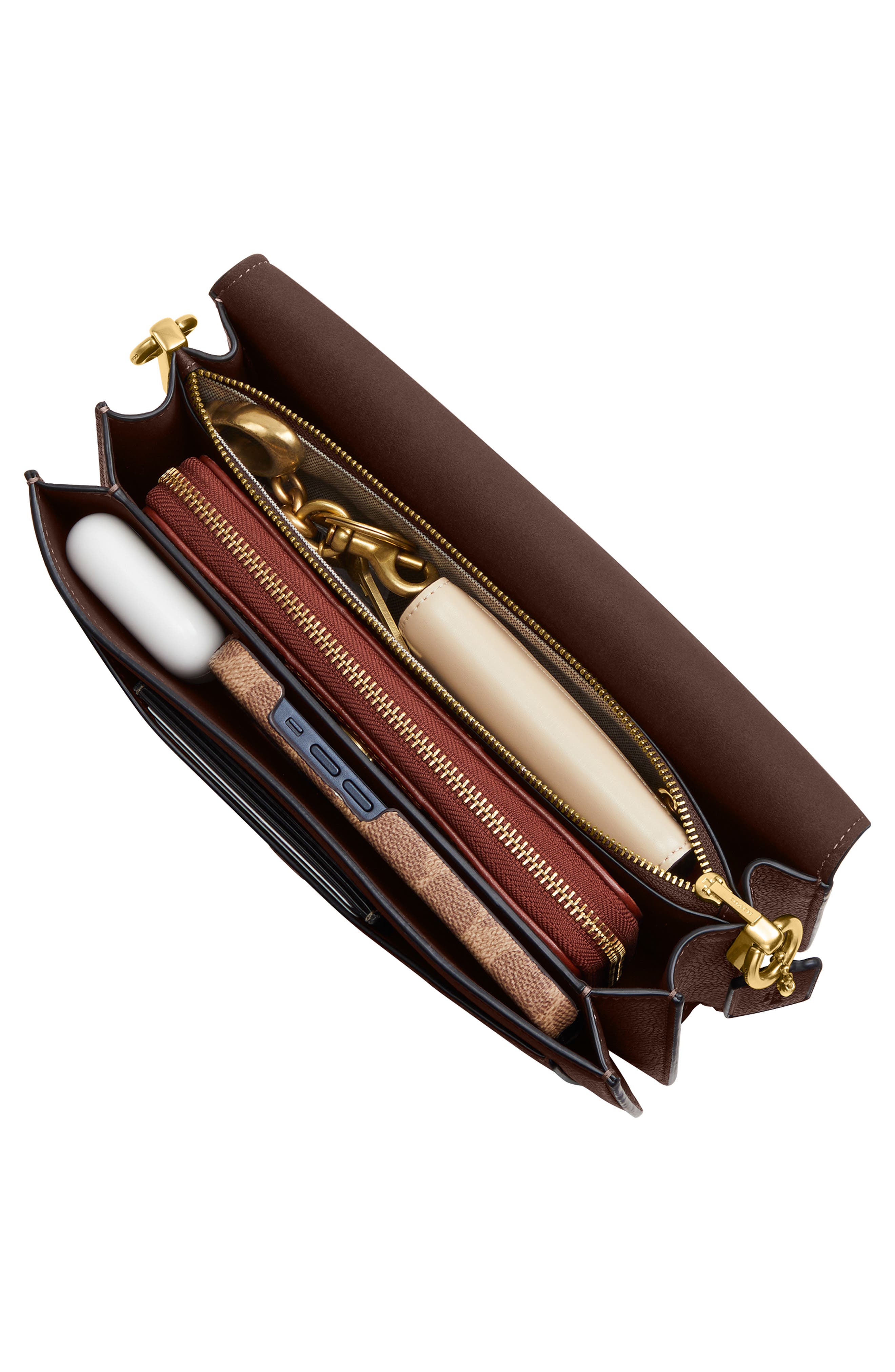 COACH Tabby 26 Leather Shoulder Bag, Alternate, color, Maple