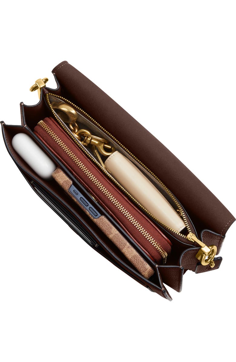 COACH Tabby 26 Leather Shoulder Bag, Alternate, color, Maple