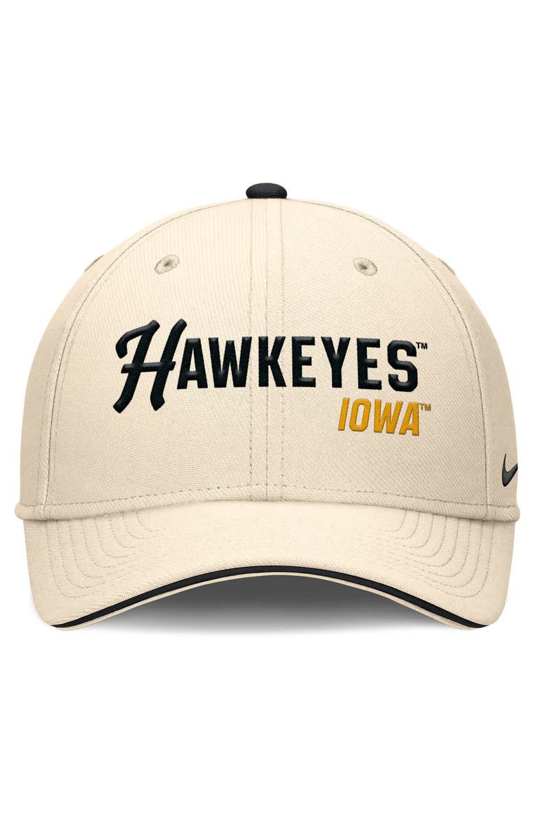 Nike Men's Nike Natural Iowa Hawkeyes 2026 Primetime Swooshflex Hat, Alternate, color, Natural