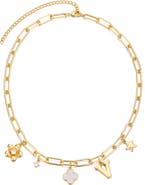 Adornia Initial Charm Pendant Necklace