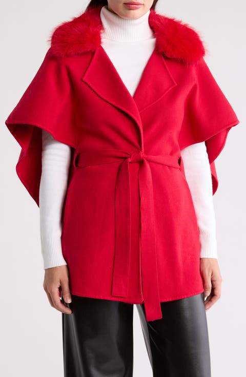 Faux Fur Cape