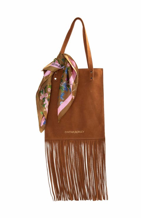 Felicity Fringe Suede Tote