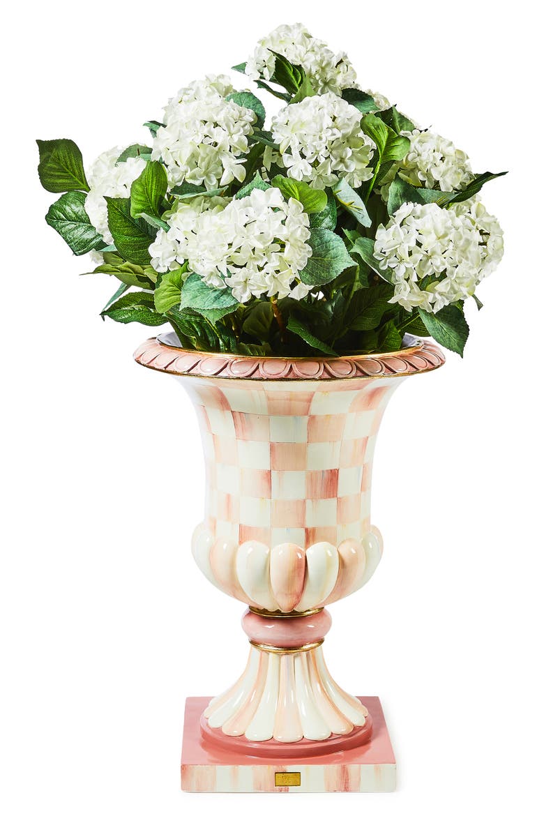 Rosy Check Pedestal Urn, Alternate, color, ROSY