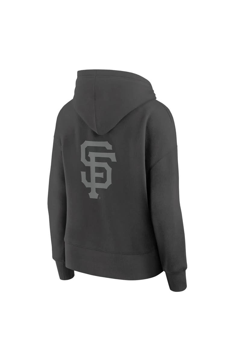 FANATICS Women's Fanatics Charcoal San Francisco Giants Elements Future Ground Subtle Tonal Pullover Hoodie, Alternate, color, Charcoal