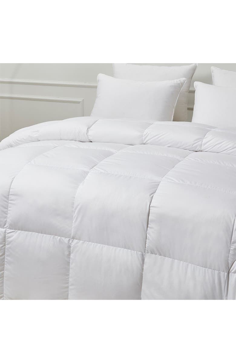 BLUE RIDGE HOME FASHIONS Scott Living Light Warmth Goose Feather & Down Natural Blend Comforter - Full/Queen - White, Alternate, color,