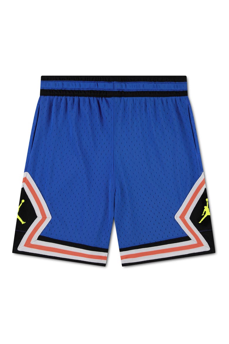 Kids' Dri-FIT Sport Diamond Mesh Basketball Shorts, Alternate, color, GAME ROYAL/ BLACK