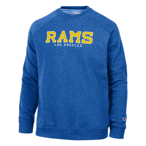 Men's Champion Royal Los Angeles Rams Triumph Fleece Tri-Blend Sweatshirt