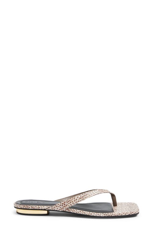 Open Edit Ocean Snakeskin Embossed Flip Flop