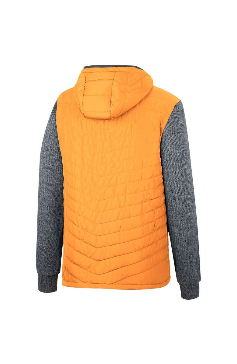 COLOSSEUM Men's Colosseum Tennessee Orange/Charcoal Tennessee Volunteers Course Herringbone Full-Zip Hoodie, Alternate, color, 