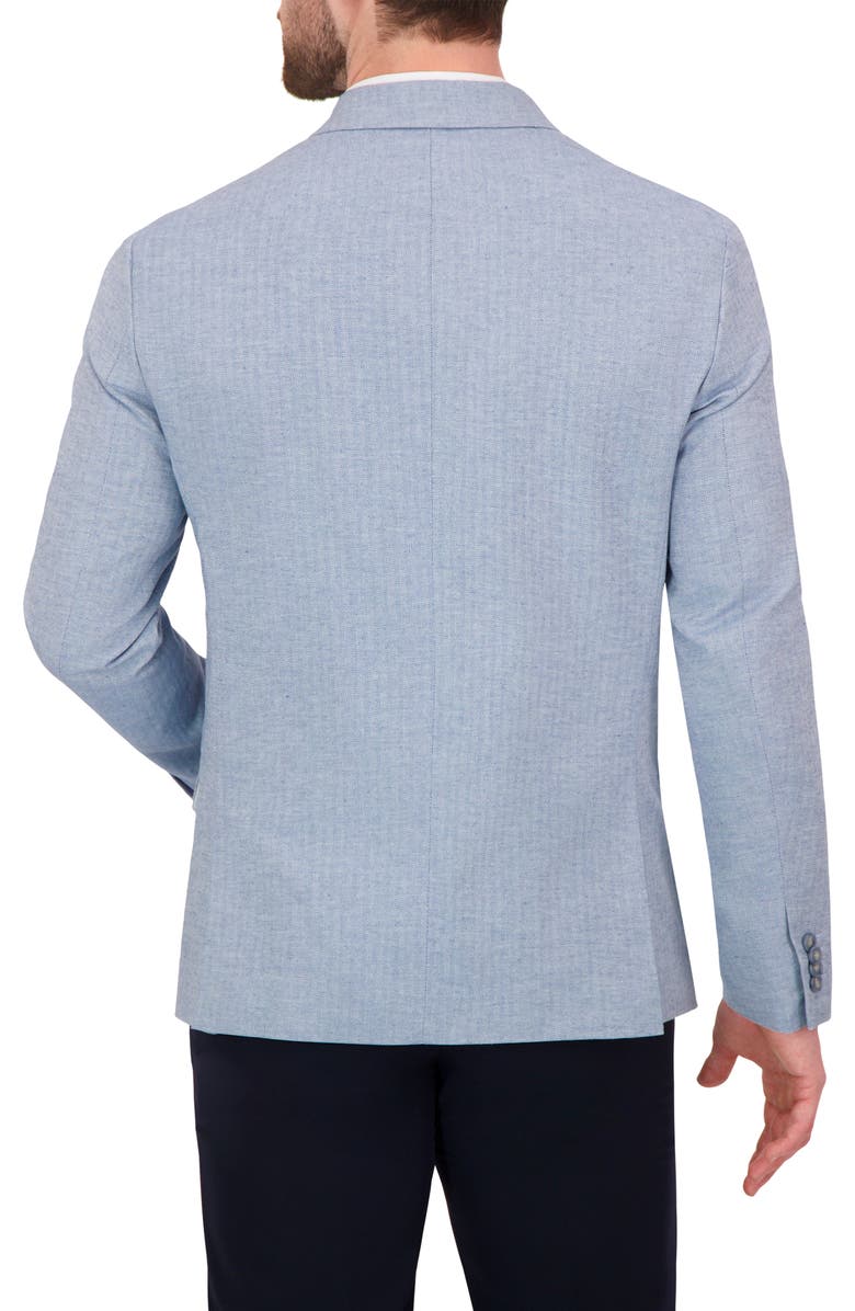 Report Collection Herringbone Cotton Blend Sport Coat, Alternate, color, Light Blue