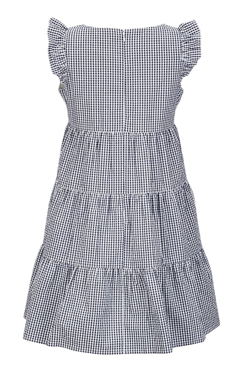 Hope & Henry Women's Organic Flutter Sleeve Short Tiered Dress, Alternate, color,