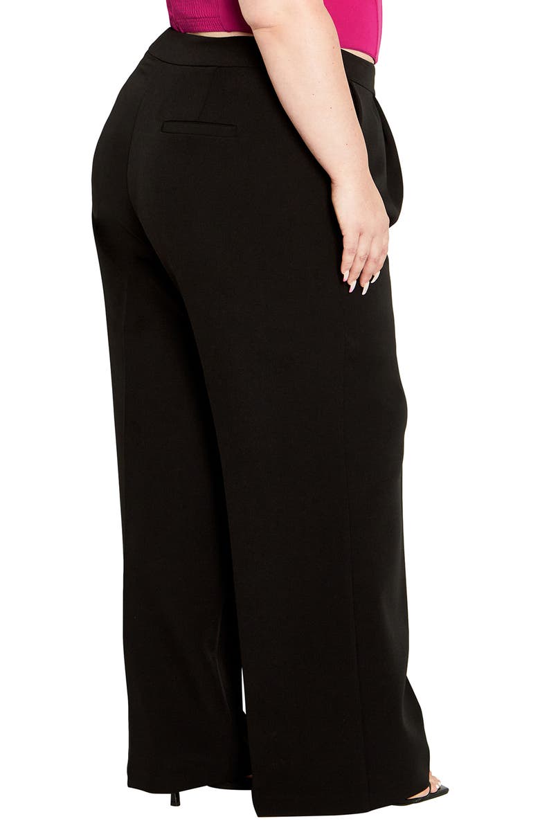 City Chic Alexis High Waist Wide Leg Pants, Alternate, color,