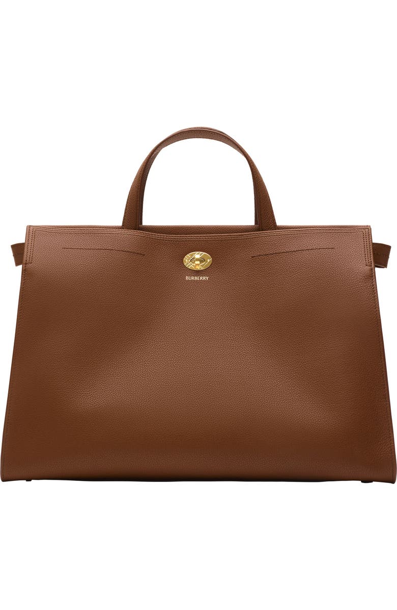 Burberry Medium Cotswolds Leather Tote, Main, color,