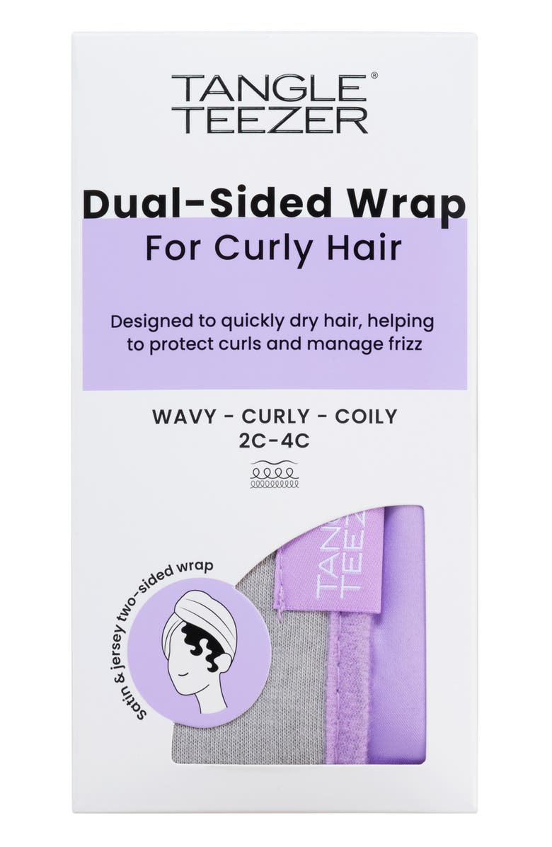 Tangle Teezer Dual Sided Hair Wrap, Alternate, color, Lilac/ Grey
