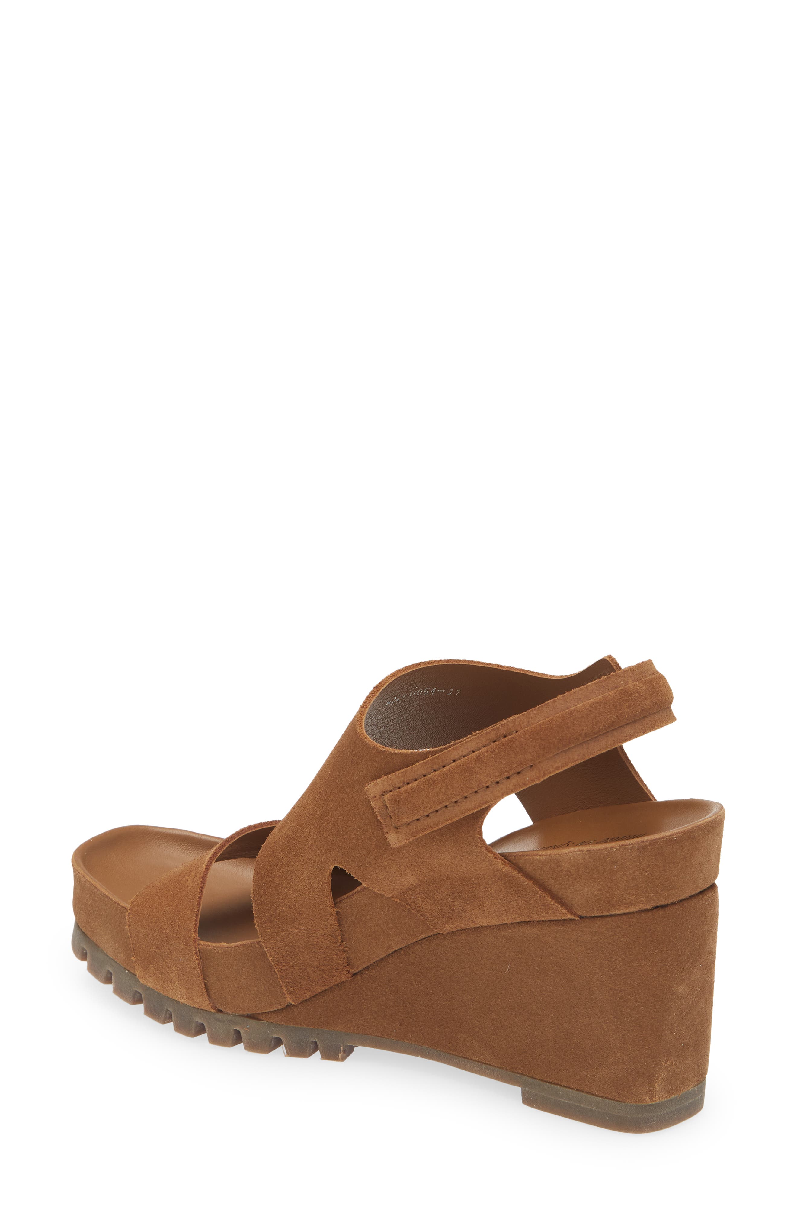 Jouri Platform Wedge Sandal, Alternate, color, CIGAR CASTORODNU