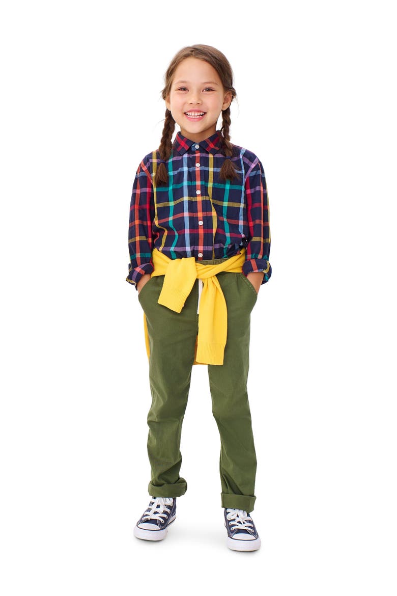 Kids Stretch Chino Drawstring Pant, Alternate, color, Olive