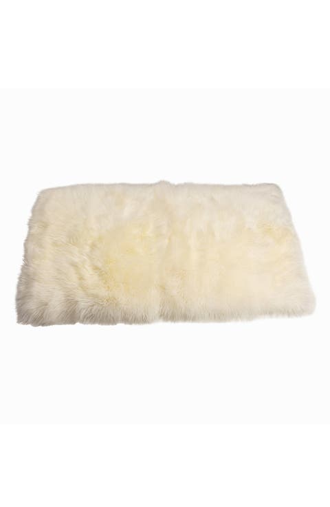 New Zealand Rectangular Sheepskin Throw