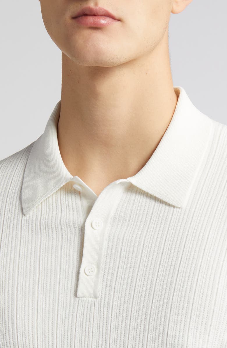 Wax London Naples Cotton Blend Knit Polo, Alternate, color, Ecru
