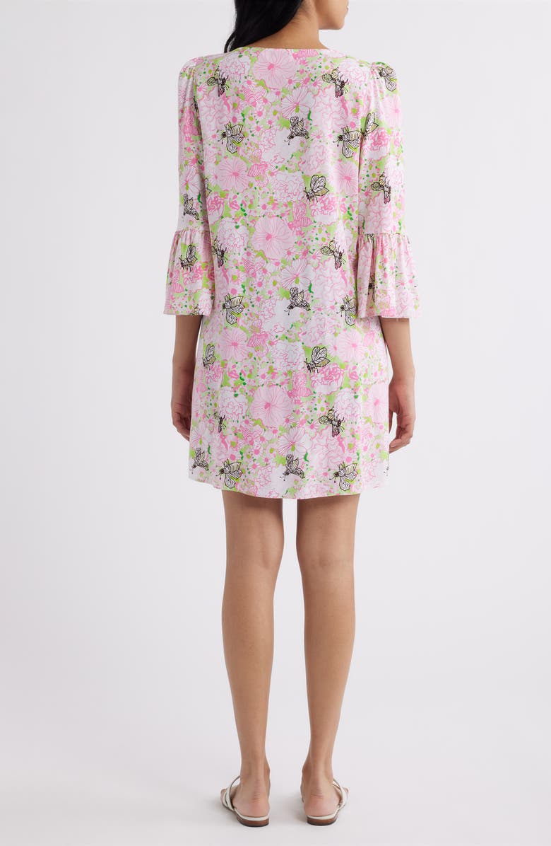 Lilly Pulitzer<sup>®</sup> Danika Floral Print Tunic Dress, Alternate, color, Pistachio Macaron Bees Knees