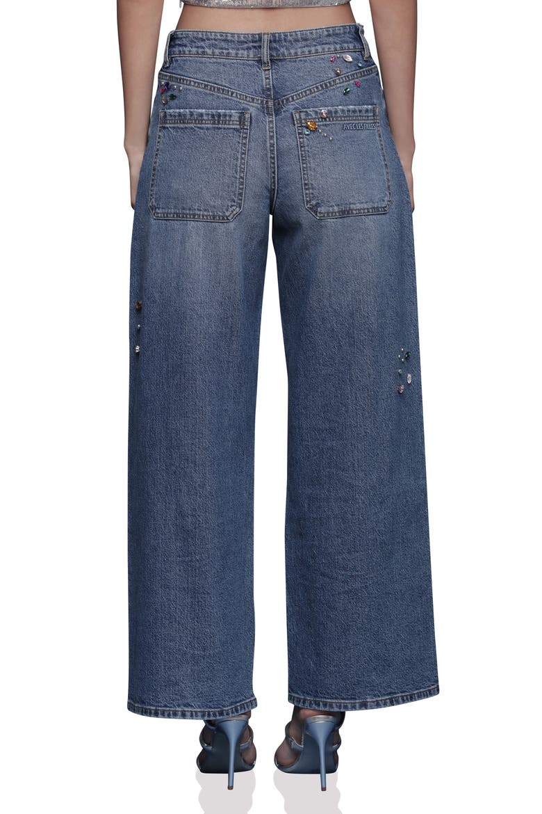 Bejweled High Waist Wide Leg Jeans, Alternate, color, HIGHSIDE - MULTICOLOR GEM