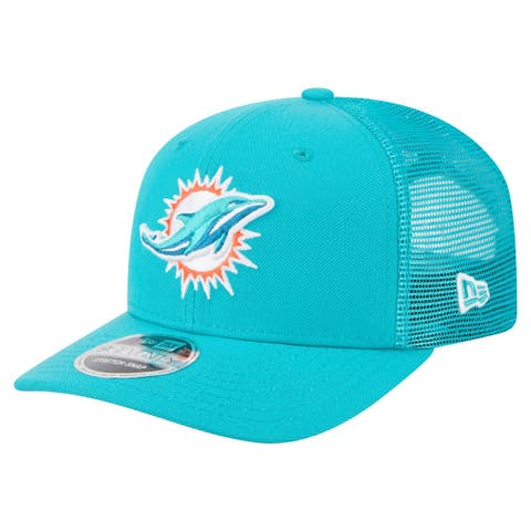 Men's New Era  Aqua Miami Dolphins Team Collection 9SEVENTY Stretch-Snap Adjustable Hat