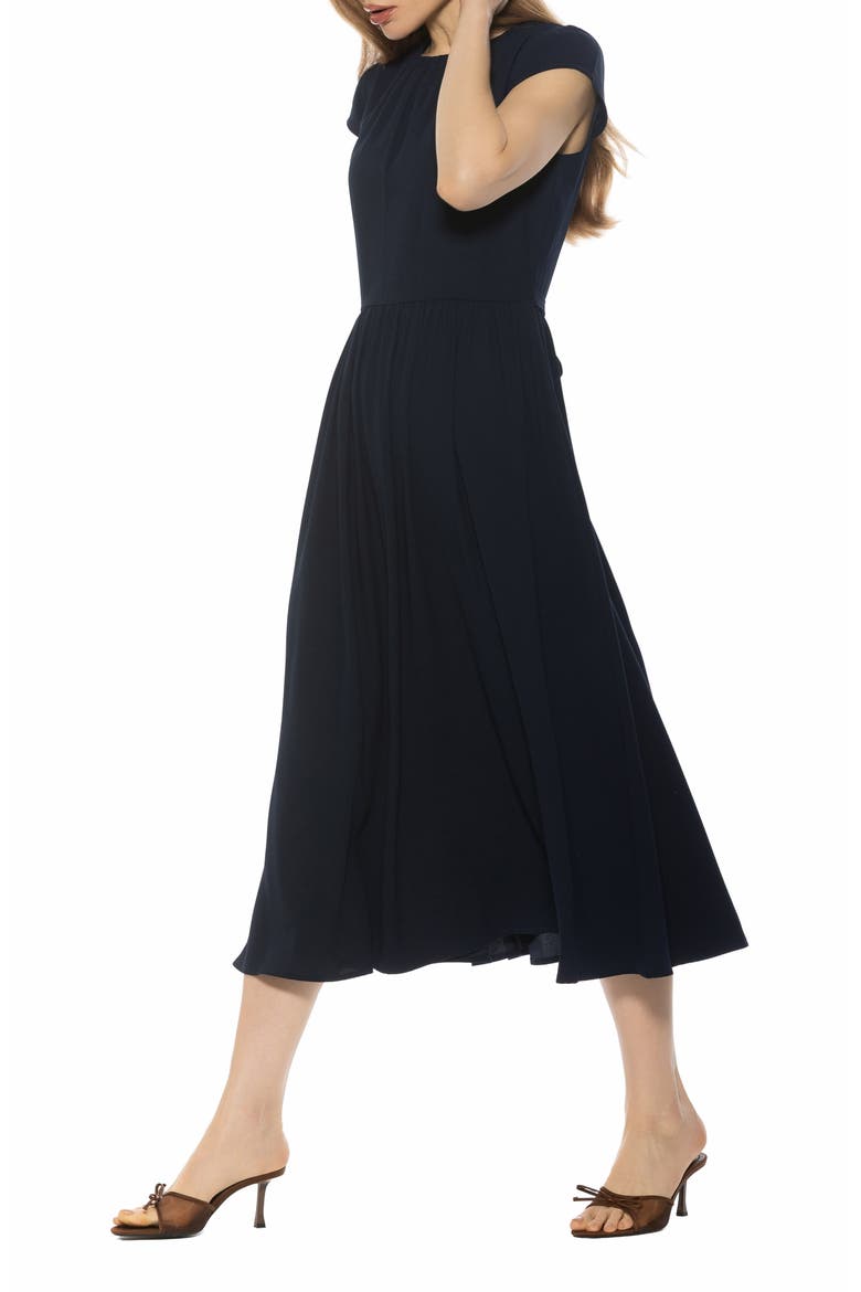 Cassiane Fit & Flare Dress, Alternate, color, LAPIS