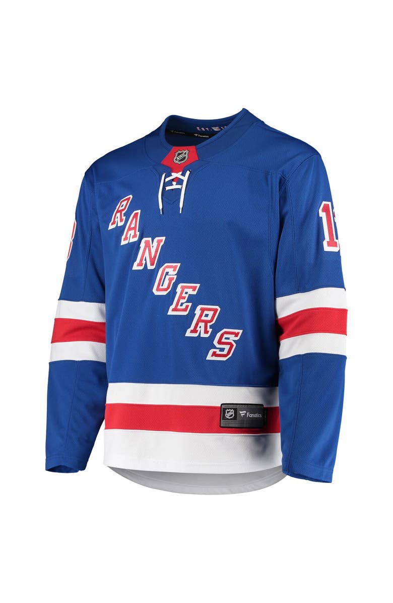 FANATICS Men's Fanatics Branded Alexis Lafrenière Blue New York Rangers Premier Breakaway Player Jersey, Alternate, color, Blue