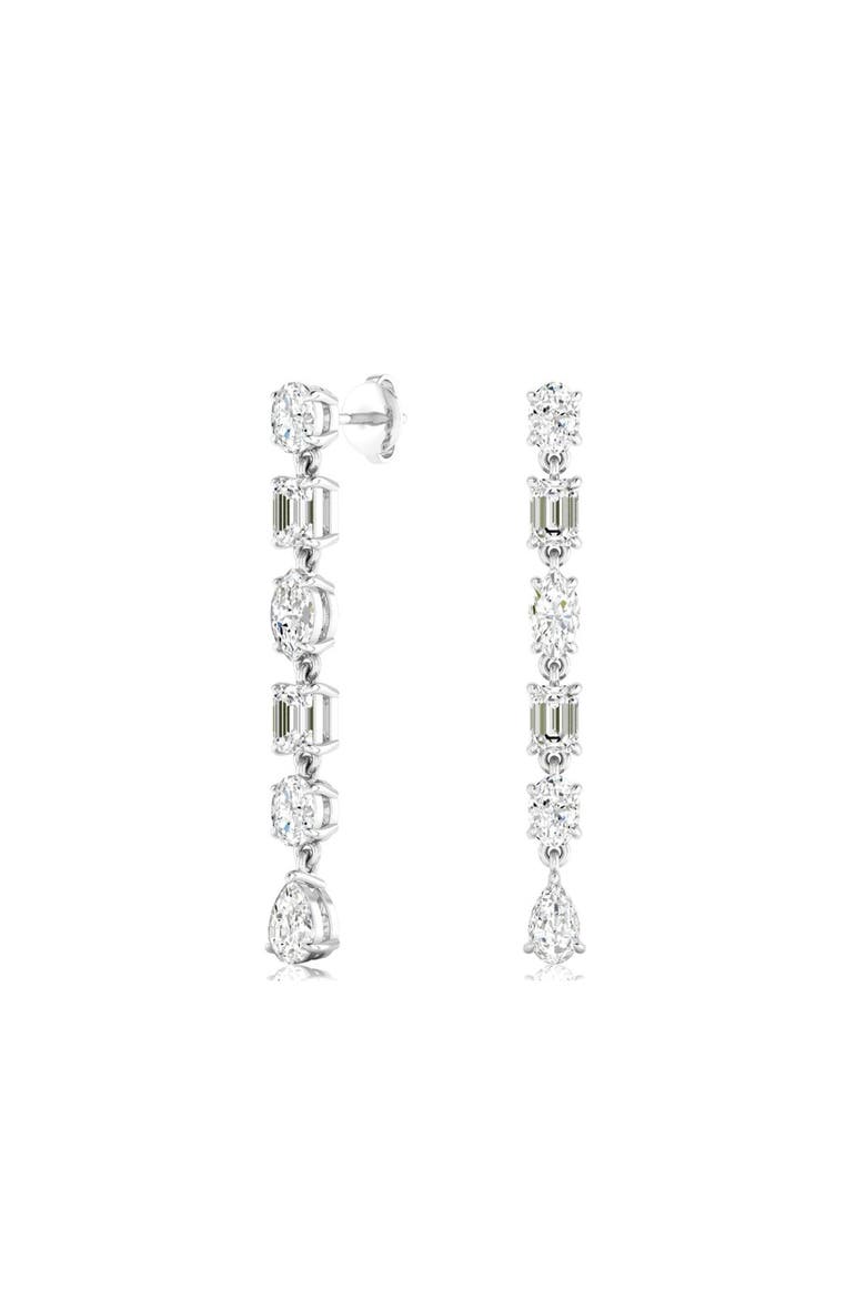 Multi-Shape Lab Diamond Drop in 14K Gold, Main, color, White Gold