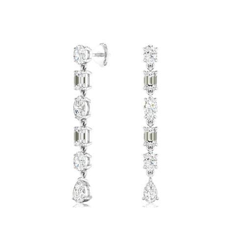 Multi-Shape Lab Diamond Drop in 14K Gold