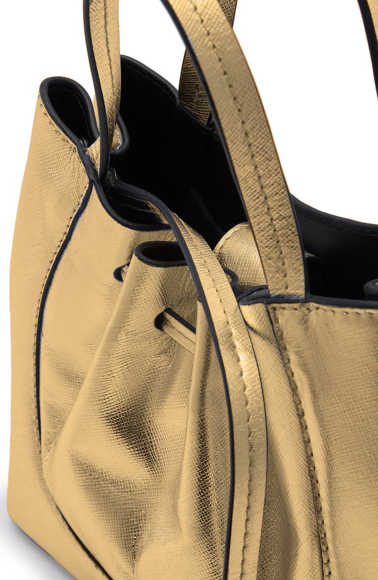 behno Mini Katrina Metallic Leather Crossbody Tote, Alternate, color, Gold