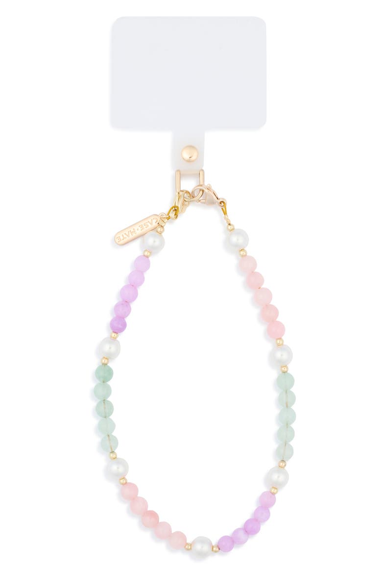 Beaded Phone Charm Wristlet Strap, Main, color, SUGAR RUSH