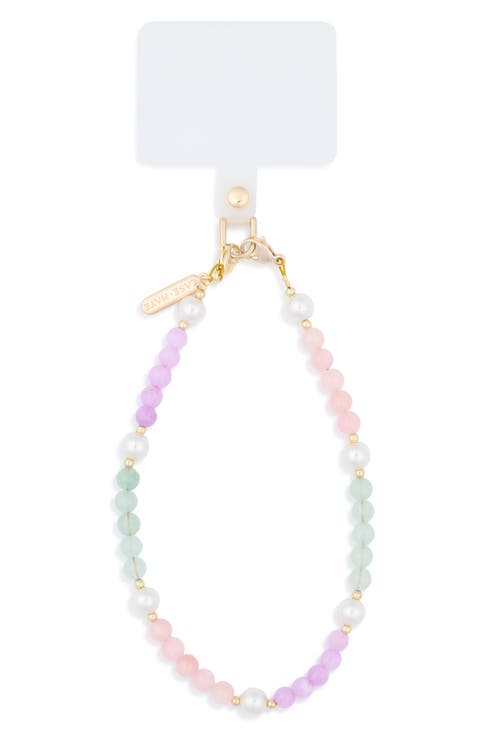 Beaded Phone Charm Wristlet Strap