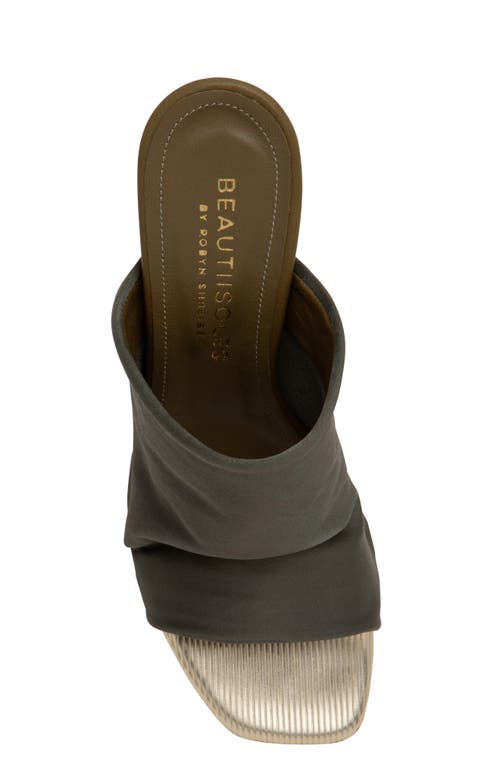 Beautiisoles Lana Slide Sandal In Khaki