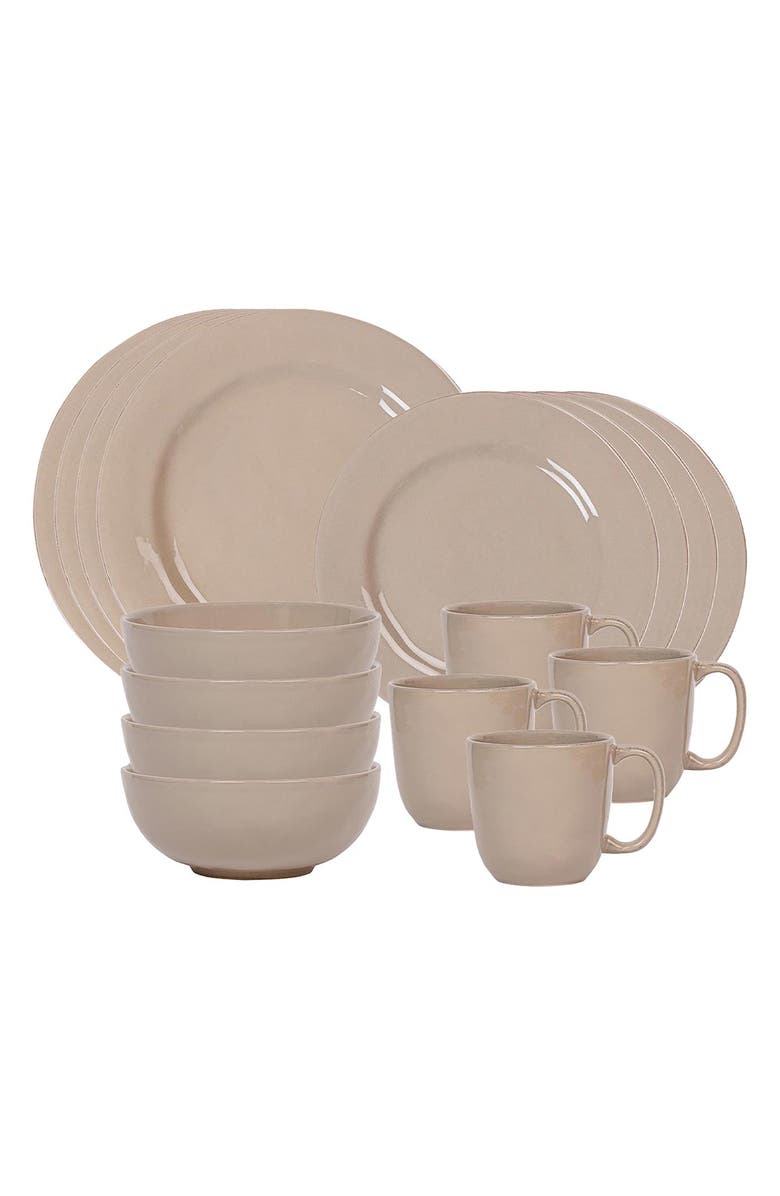 Juliska Puro 16-Piece Dinnerware Set, Main, color, Taupe