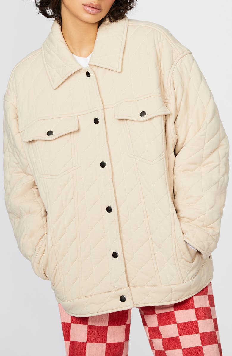BERNIE Oversize Quilted Boyfriend Jacket, Alternate, color,
