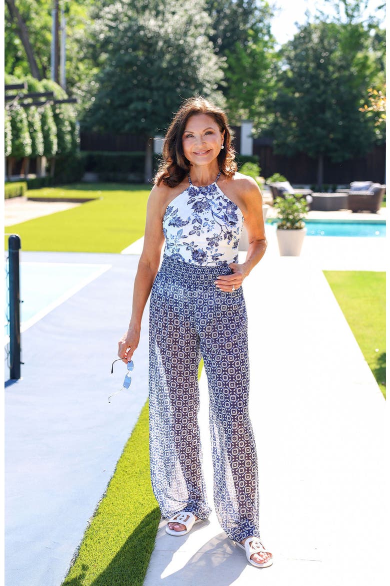Deanna High Waisted Pants Cover Up, Alternate, color, Profound Pairing