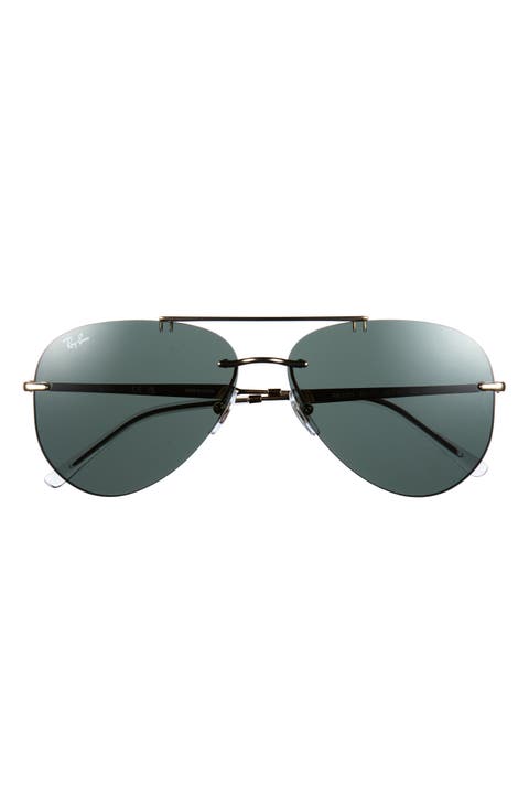 62mm Oversize Pilot Sunglasses