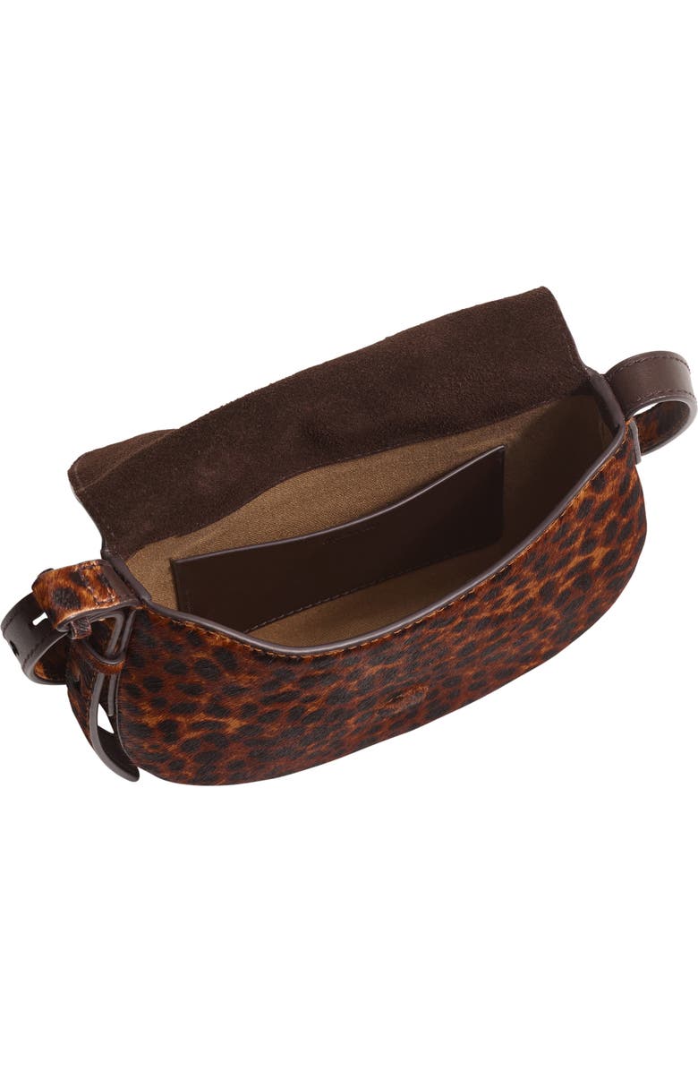 Madewell The Dakota Genuine Calf Hair Saddle Bag, Alternate, color, Caramel Multi
