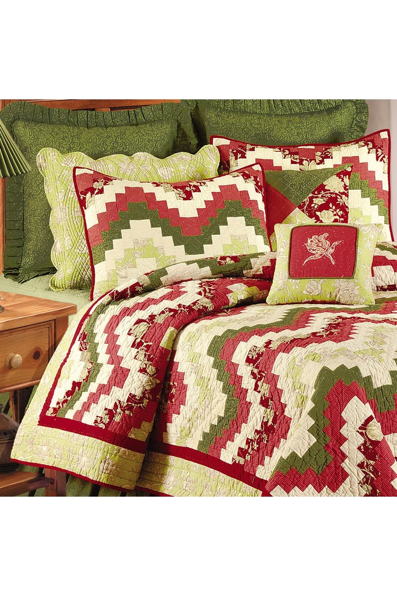 Wavy Spice Bedding, Alternate, color, Green