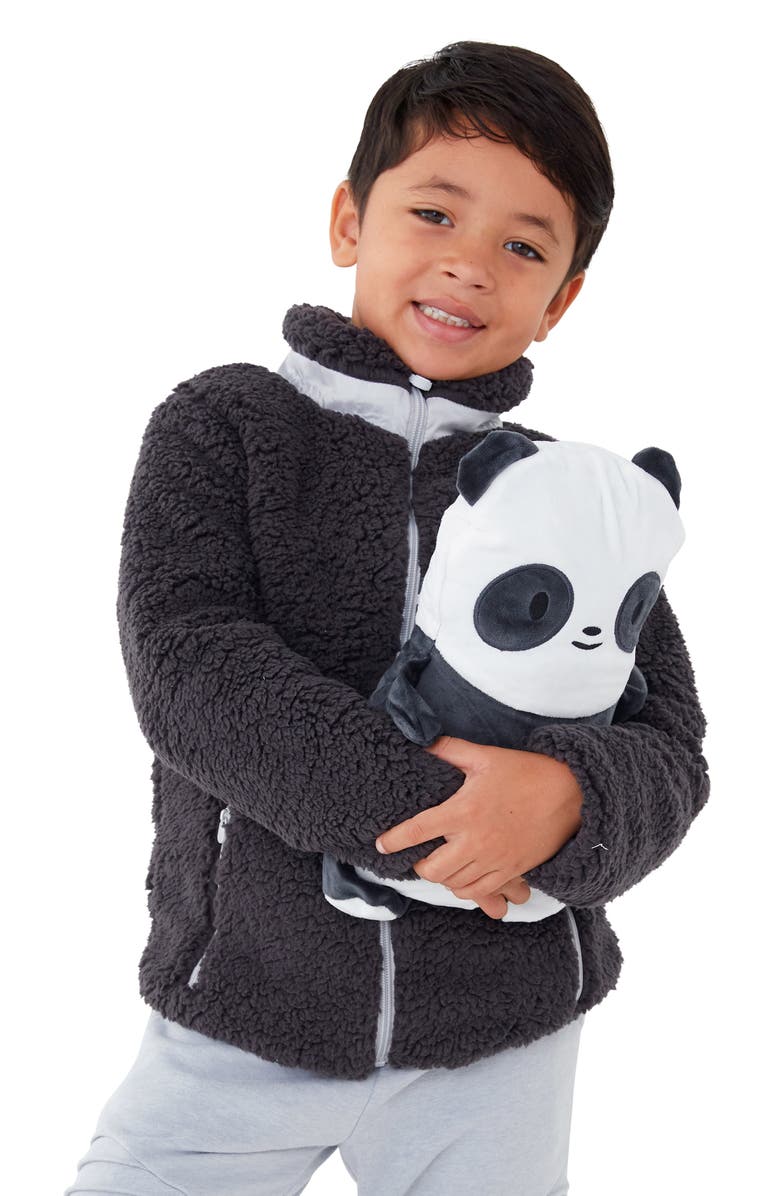 Cubcoats Kids' Papo the Panda 2-in-1 Stuffed Animal Fleece Jacket, Alternate, color, 